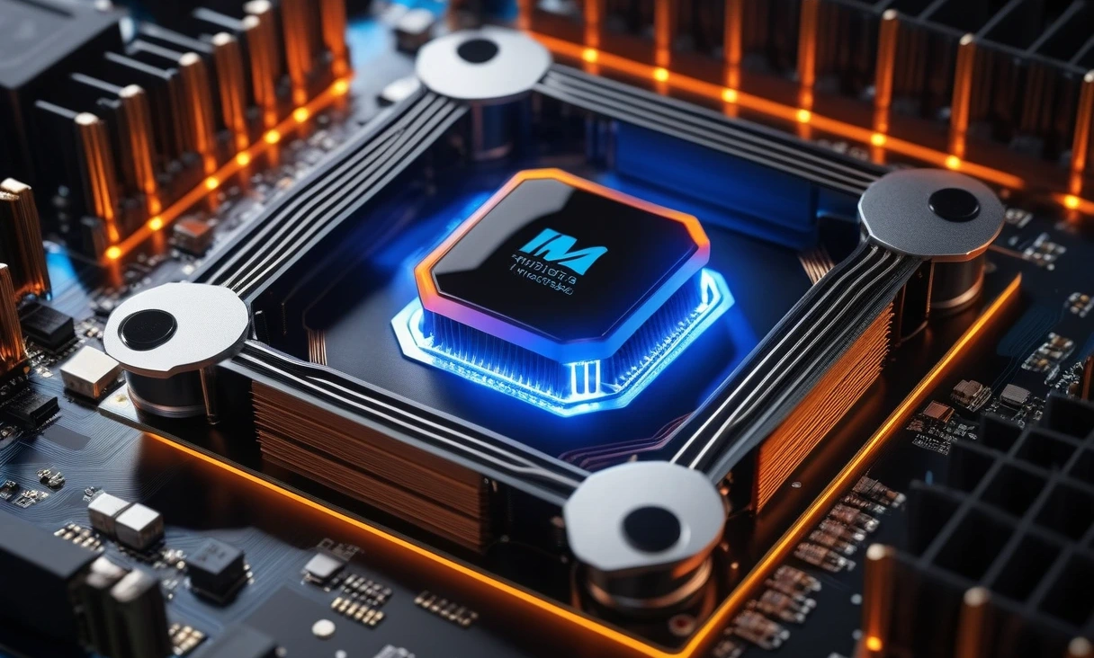 closeup shot m4 chip 0