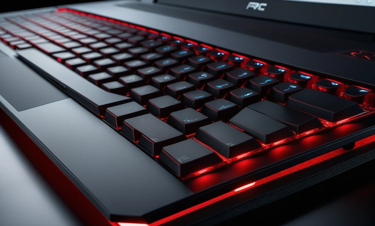 macro hightech shot red 0