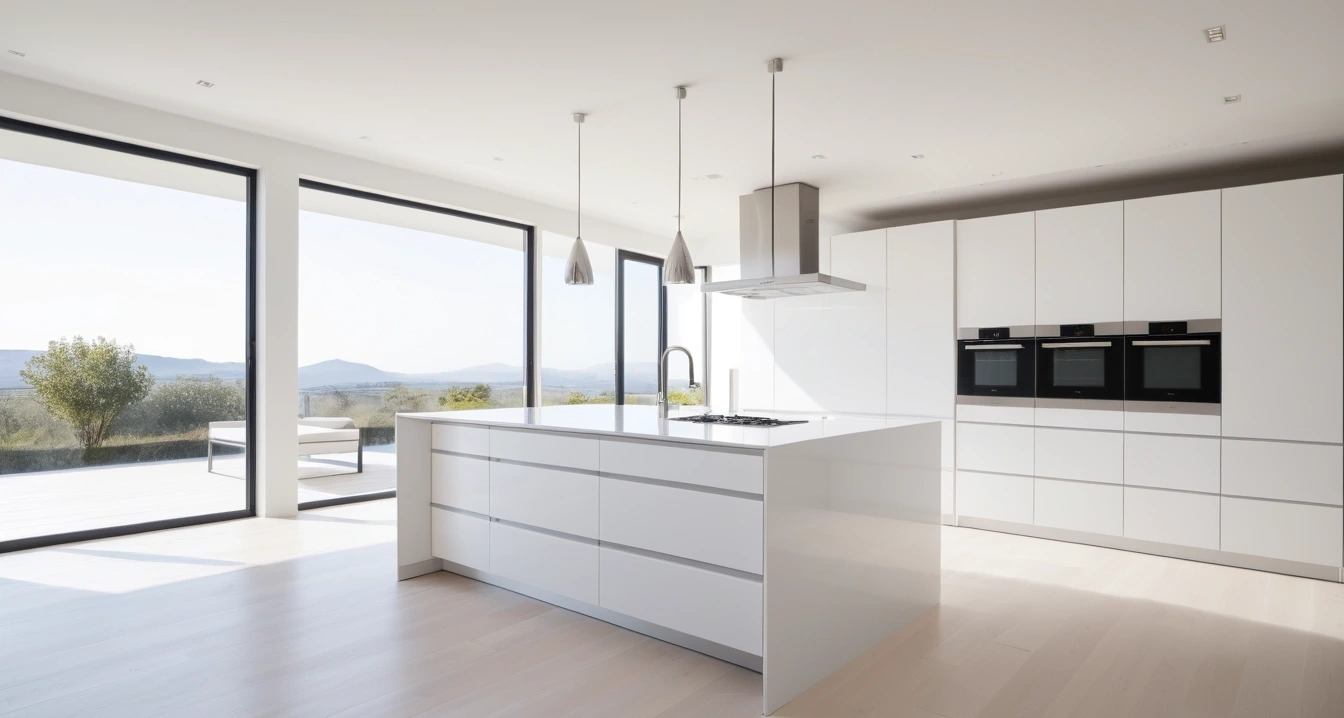 공유기<br>- 낡은 공유기 하드웨어와 보안 취약점의 주의점 (a high-end digital home appliance displayed in a modern bright showroom, clean minimalist interior, no people)