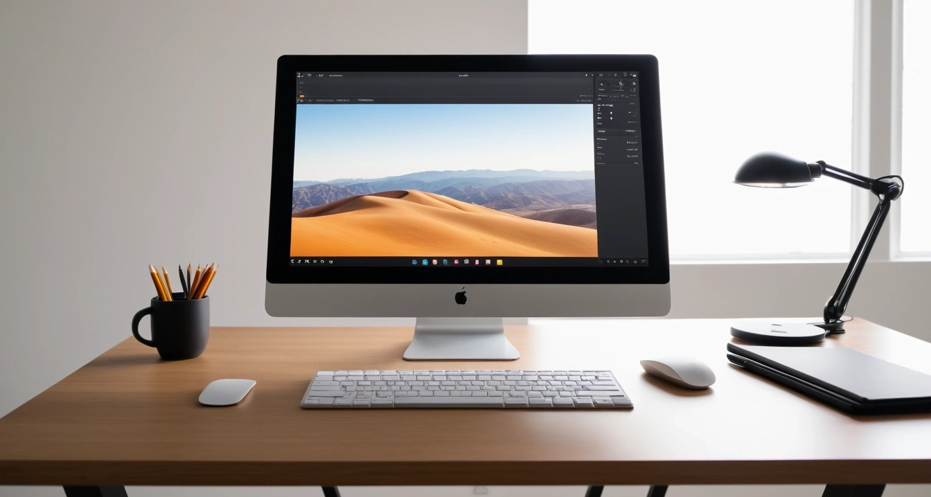 a modern minimalist desk setup mechanica 1 2