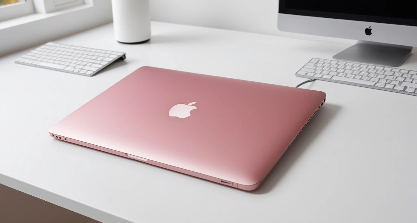 close up of a premium macbook in a sleek 1