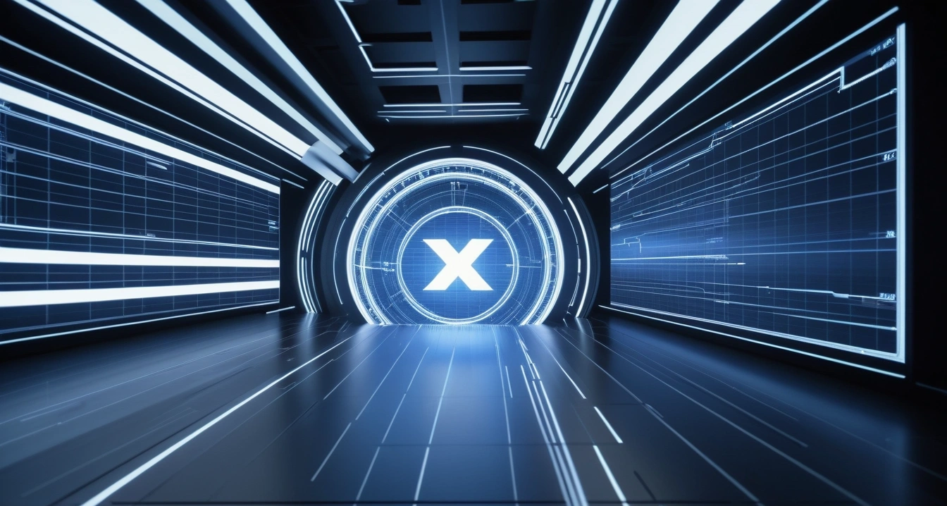 concept of excel futuristic hologram int 1